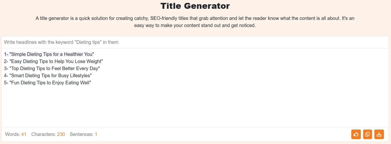 AI Title Generator
