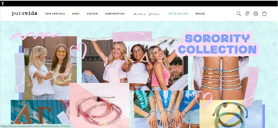 Top 20 Most Successful Shopify Dropshipping Stores：Pura Vida Bracelets