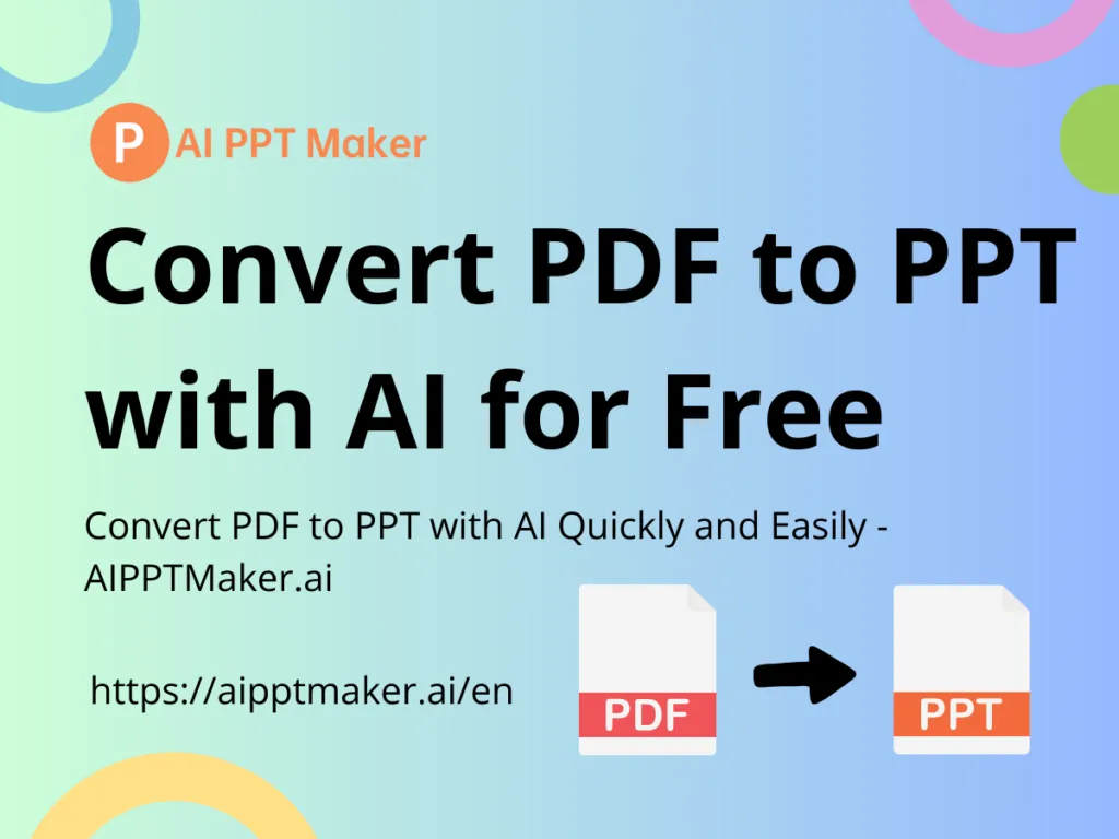 Convert PDF to PPT with AI Quickly and Easily - AIPPTMaker.ai